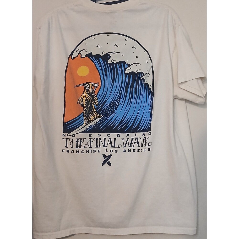 Franchise Los Angeles Final Wave Grim Reaper Graphic T-Shirt Men's Large